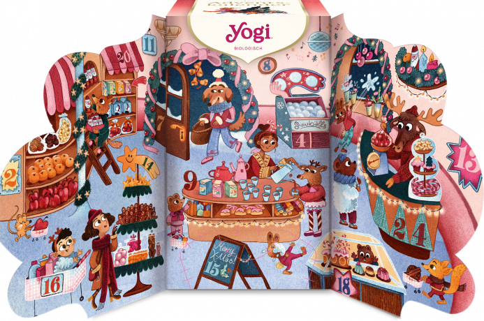 YOGI TEA Adventskalender 2026 24 ayurvedische Tees, YOGI TEA Чайный Адвент-календарь 2026 с аюрведическими органическими чаями, 24 пакетика, 97 г