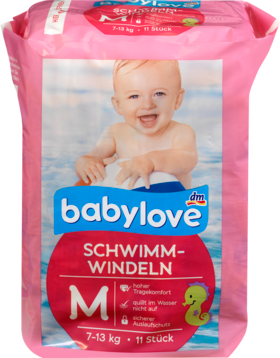 babylove Плавательные-Подгузники Размер M, 7-13kg, 11 шт
