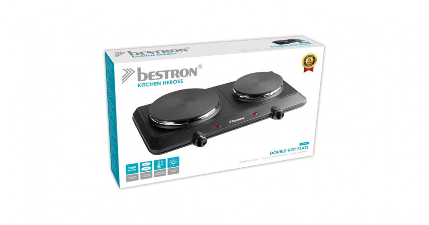 Bestron Bestron Doppelkochplatte AHP250D schwarz schwarz Двойная конфорка Bestron AHP250D черная