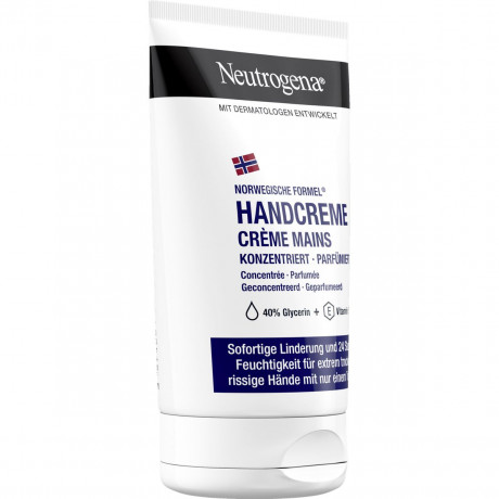 Neutrogena Norwegische Formel Handcreme konzentriert parfuemiert, 50 ml, Neutrogena Норвежская формула Концентрированный ароматизированный крем для очень сухой и потрескавшейся кожи рук, 50 мл