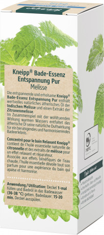 Kneipp Bade-Essenz Entspannung Pur, 100 ml, Kneipp эссенция для ванны Entspannung Pur с мелиссой, 100 мл