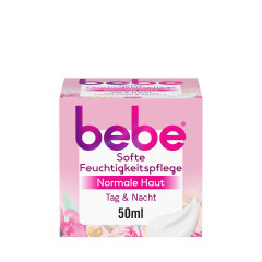bebe Feuchtigkeitspflege, 50 ml, bebe увлажняющий крем для лица для нормальной кожи с экстрактом персика и витамином E, 50 мл