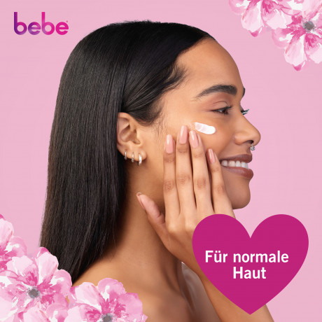 bebe Feuchtigkeitspflege, 50 ml, bebe увлажняющий крем для лица для нормальной кожи с экстрактом персика и витамином E, 50 мл