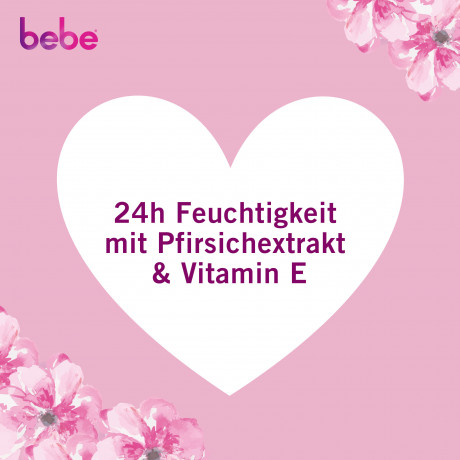 bebe Feuchtigkeitspflege, 50 ml, bebe увлажняющий крем для лица для нормальной кожи с экстрактом персика и витамином E, 50 мл