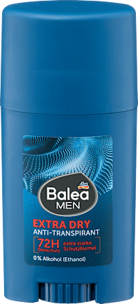 Balea MEN Antitranspirant Deostick Extra Dry, 50 ml, Стик-антиперспирант Extra Dry от запаха и влажности до 72 часов, 50 мл