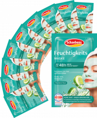 Schaebens Gesichtsmaske Feuchtigkeit, 10 St. x 2 x 5 ml, 100 ml, Увлажняющая кремовая маска для сухой кожи, 10 упаковок по 2 × 5 мл, 100 мл