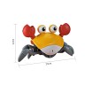 frler frler Krabbelnde Krabbe Baby Spielzeug mit Musik und LED-Leuchten Krabbelspielzeug fur Kinder frler Ползучий краб