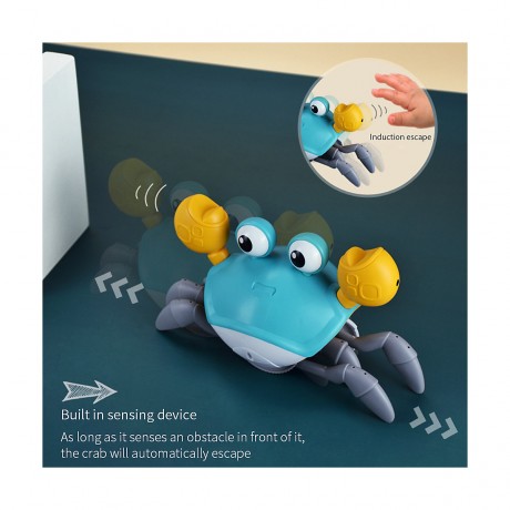 frler frler Krabbelnde Krabbe Baby Spielzeug mit Musik und LED-Leuchten Krabbelspielzeug fur Kinder frler Ползучий краб