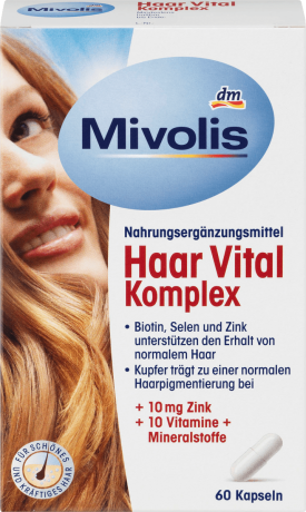 Mivolis Haar Vital Komplex Kapseln Витаминный комплекс для волос, 60 шт