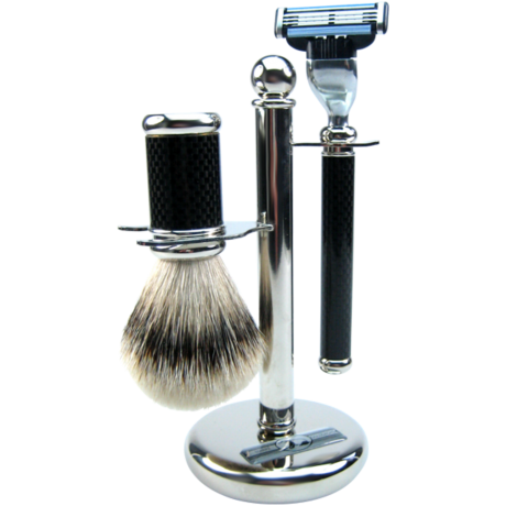 Golddachs Rasierset, Zupfhaar Бритвенный набор, выщипанные волосы