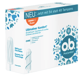 o.b. Tampons ProComfort Super 54 St, O.B. Тампоны ПроКомфорт Супер 4 капли 54 шт, 5 упаковок (270 штук)