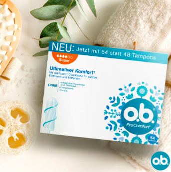 o.b. Tampons ProComfort Super 54 St, O.B. Тампоны ПроКомфорт Супер 4 капли 54 шт, 5 упаковок (270 штук)