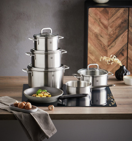 ZWILLING ZWILLING Kochtopfset Cube 6-tlg. silber Набор кастрюль ZWILLING Куб, 6 предм.