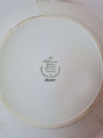 Seltmann Weiden Винтажное блюдо с крышкой и с бордово-позолоченным ободком, 28см x 17см, Германия, 1960-70гг.