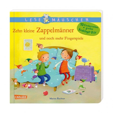 Carlsen Verlag Lesemauschen: Zehn kleine Zappelmanner und noch mehr Fingerspiele Читающая мышка: десять маленьких непосед и еще больше пальчиковых игр