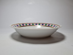 Depose Декоративная тарелка  с позолоченным узором по ободку &quot;Букет цветов&quot;, 19см, Италия, 1970-80гг.