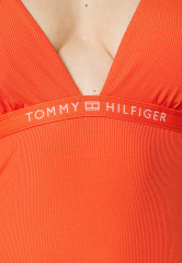 Tommy Hilfiger HALTER ONE PIECE Swimsuit deep orange КОМБИНЕЗОН HALTER Купальник темно-оранжевый