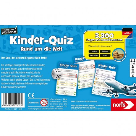 Noris Kinderquiz Rund um die Welt Детская викторина по всему миру