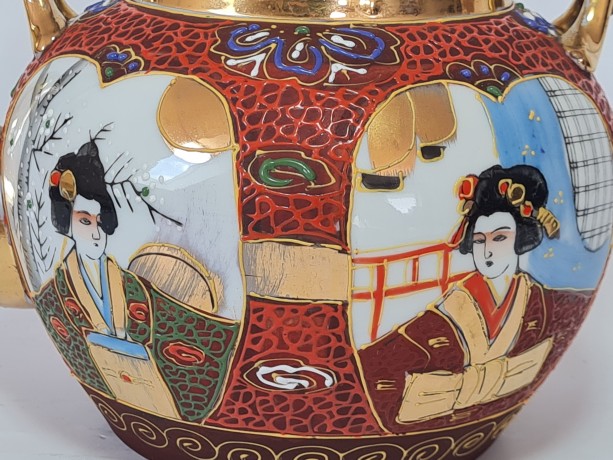 Японский фарфоровый сервиз для чайной церемонии,обильная позолота и Япония, 1960гг.