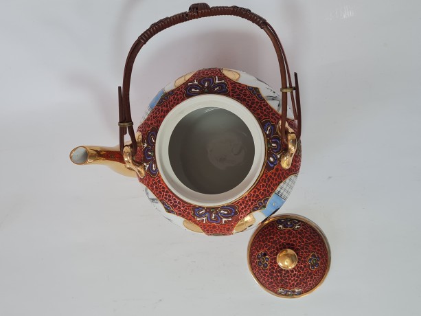 Японский фарфоровый сервиз для чайной церемонии,обильная позолота и Япония, 1960гг.