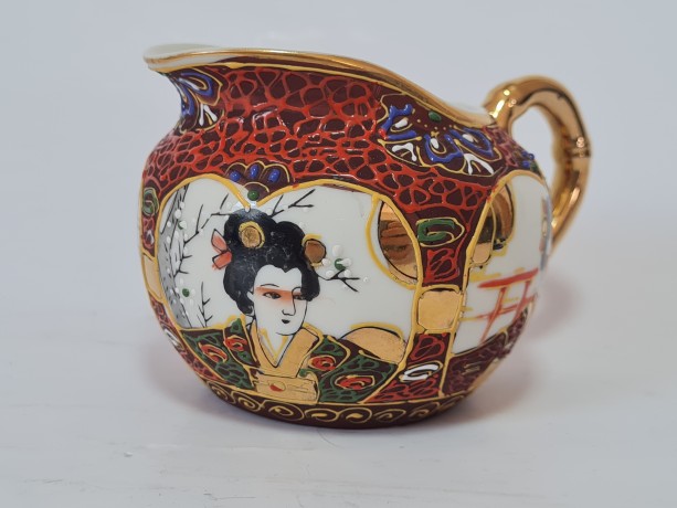 Японский фарфоровый сервиз для чайной церемонии,обильная позолота и Япония, 1960гг.