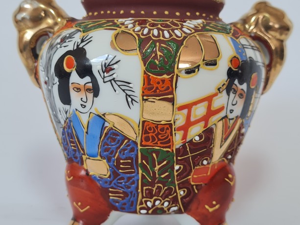 Японский фарфоровый сервиз для чайной церемонии,обильная позолота и Япония, 1960гг.