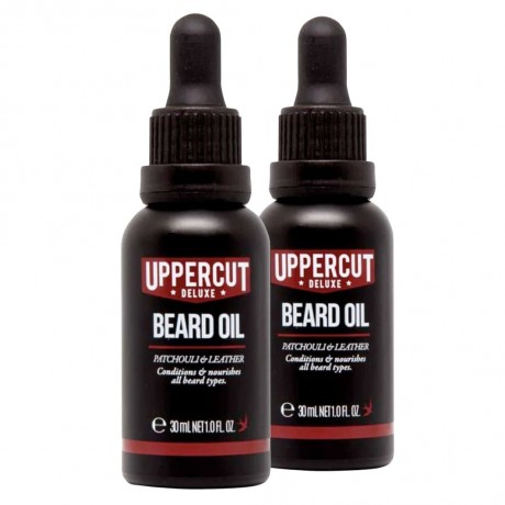 UPPERCUT DELUXE Beard Oil Doppelpack (2er Set) Двойная упаковка масла для бороды (набор из 2 шт.)