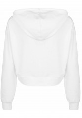 Tommy Hilfiger CROPPED Hoodie white УКОРОЧЕННЫЕ — Толстовка с капюшоном белый