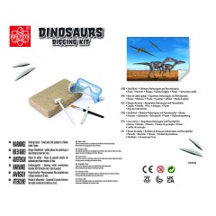 Edu-Toys Grosses 2in1 Dinosaurier Ausgrabungsset mit Werkzeug Velociraptor und Prerodactylus in schwerem Sandblock Большой набор для раскопок динозавров 2 в 1 с инструментами Velociraptor и Prerodactylus в тяжелом песчаном блоке