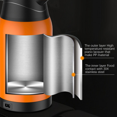 Rutaqian Rutaqian Wasserkocher Auto Elektrischer Wasserkocher fur Wasser Kaffee Getranke Heizung, Edelstahl Автомобильный электрический чайник Rutaqian для подогрева воды, кофе, напитков, нержавеющая сталь