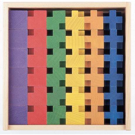 SINASPIELZEUG Holzspielzeug Holzbaukasten QUO klein 108 Steine Деревянная игрушка Деревянный конструктор QUO маленький 108 кубиков