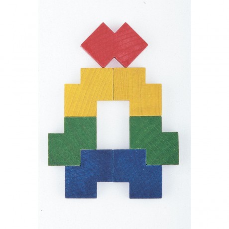 SINASPIELZEUG Holzspielzeug Holzbaukasten QUO klein 108 Steine Деревянная игрушка Деревянный конструктор QUO маленький 108 кубиков