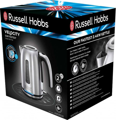 RUSSELL HOBBS RUSSELL HOBBS Wasserkocher 23940-70 Velocity Wasserkocher 1,7 L 2.400 Watt Чайник RUSSELL HOBBS 23940-70 Чайник Velocity 1,7 л, 2400 Вт