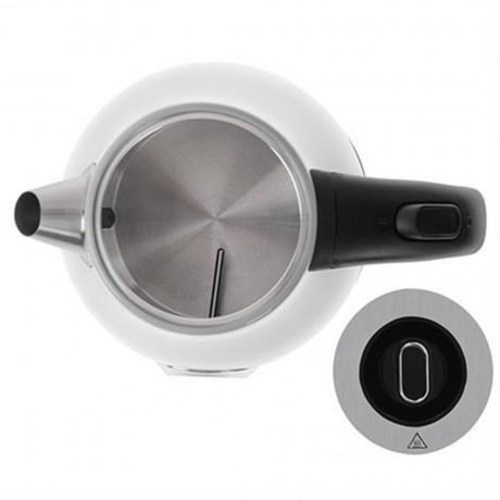 Camry Camry Wasserkocher CR 1344 weiss Elektrischer Wasserkocher mit Thermometer 1.7L, Edelstahl, Wasserstandsanzeige Чайник Camry CR 1344 белый Электрочайник с термометром 1,7л, нержавеющая сталь, индикатор уровня воды