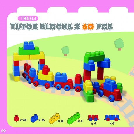 Tutor Blocks Meine ersten Magnetbausteine 60 Bausteine Мои первые магнитные строительные блоки 60 строительных блоков
