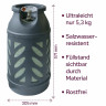 BlueCraft BlueCraft Gaskocher Camping Gas-Kocher 2-flammig mit Zundsicherung, mit Gasschlauch, Gasregler und Gasflasche 10kg, leer Газовая плита BlueCraft, газовая плита для кемпинга, 2 пламени, с предохранителем, с газовым шлангом, газовым регулятором и