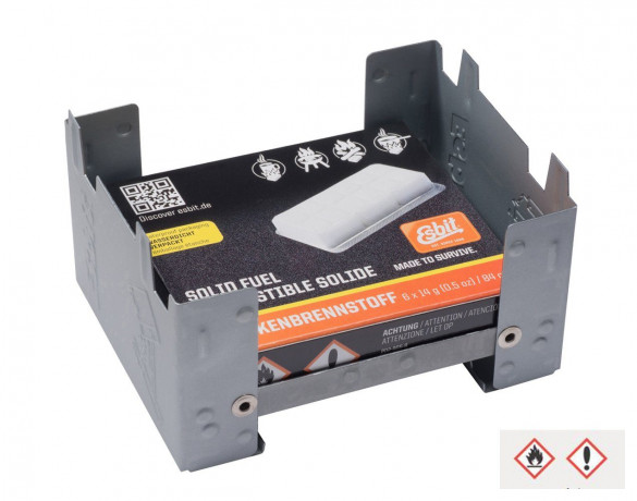 Esbit Esbit Gaskocher, Taschenkocher klein inkl. 20x4g Trockenbrennstoff-Tabletten Газовая плита Esbit, маленькая карманная плита, включая 20 таблеток сухого топлива по 4 г.