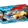 PLAYMOBIL 3er Set: 70779 Polizei-Wasserflugzeug: Schmuggler-Verfolgung + 70780 Polizei-Jet: Drohnen-Verfolgung + Polizei-Fallschirm: Verfolgung des Amphibien-Fahrzeugs Набор из 3 предметов: 70779 Полицейский гидросамолет: погоня за контрабандистом + 70780