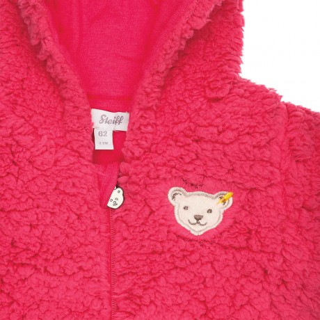 Steiff Einteiler Steiff Classic Baby aus Plusch mit Teddykapuze Overalls Сплошной плюшевый комбинезон Steiff Classic Baby с плюшевым капюшоном