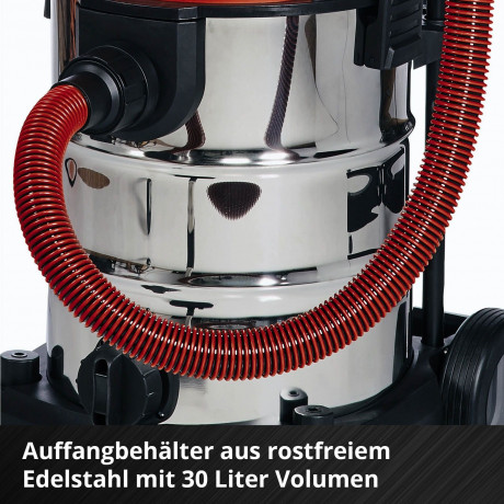 Einhell Einhell Nass-Trocken-Akkusauger TE-VC 36/30 Li S-Solo, 900 W, mit Beutel, Power X-Change, ohne Akku und Ladegerat Беспроводной пылесос Einhell для влажной и сухой уборки TE-VC 36/30 Li S-Solo, 900 Вт, с сумкой, Power X-Change, без аккумулятора и