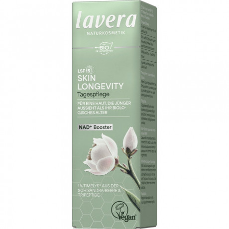 LAVERA Skin Longevity Tagespflege LSF 15, 50 ml, Лавера Дневной крем Скин Лонгевити SPF 15, фитоколлаген и ретинол, anti-age, 50 мл