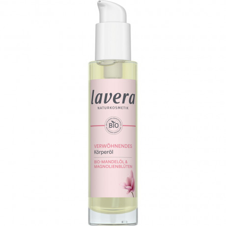 LAVERA Verwohnendes Korperol, 100 ml, Лавера Масло для тела питательное для мягкости сухой кожи, био-миндальное масло, 100 мл