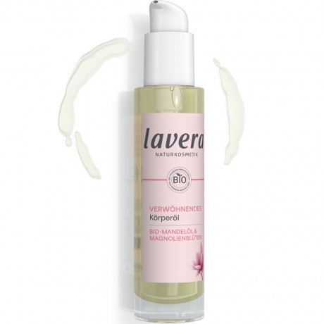 LAVERA Verwohnendes Korperol, 100 ml, Лавера Масло для тела питательное для мягкости сухой кожи, био-миндальное масло, 100 мл