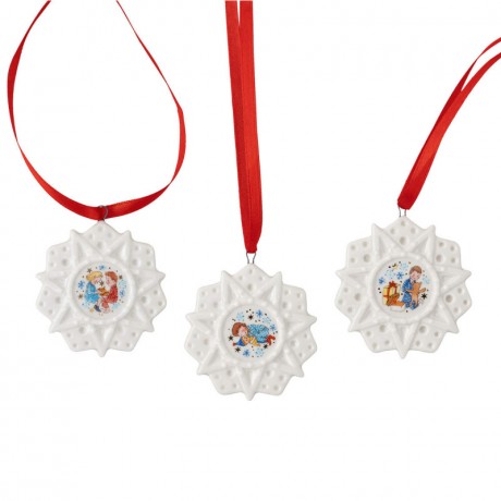 Hutschenreuther Hutschenreuther Sammeledition 2022 Weihnachtsabend Mini-Set Sterne 3-tlg. Мини-набор Hutschenreuther Collector"s Edition 2022 со звездами в канун Рождества, 3 предмета.