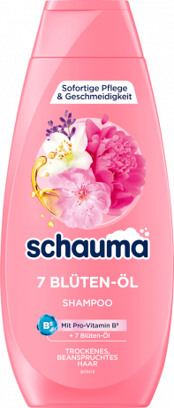 Schauma Shampoo 7 Blueten-Oel, 400 ml, Schauma питательный шампунь 7 Blueten-Oel с комплексом семи цветочных масел и провитамином B5, 400 мл