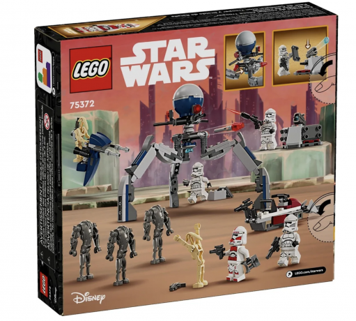 LEGO STAR WARS 75372 Боевой набор солдат-клонов и боевых дроидов