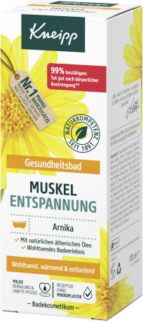 Kneipp Gesundheitsbad Muskel Entspannung, 100 ml, Kneipp оздоровительная добавка для ванны Muskel Entspannung с арникой и эфирными маслами, 100 мл