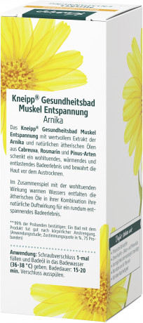 Kneipp Gesundheitsbad Muskel Entspannung, 100 ml, Kneipp оздоровительная добавка для ванны Muskel Entspannung с арникой и эфирными маслами, 100 мл