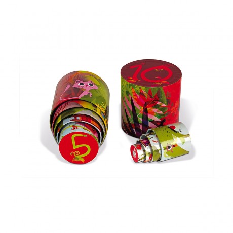 Janod Stapelpyramide Zauberbaum Rund Складывание Пирамиды Волшебного Дерева Раунда