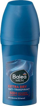 Balea MEN Antitranspirant Deo Roll-on Extra Dry, 50 ml, Роликовый антиперспирант Extra Dry от запаха и влажности до 48 часов, 50 мл